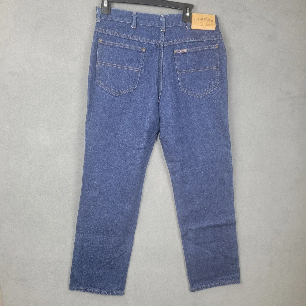 Riders Jeans Mens 34x30 Straight Leg Classic Fit Zip Fly Made in USA Vintage 90s